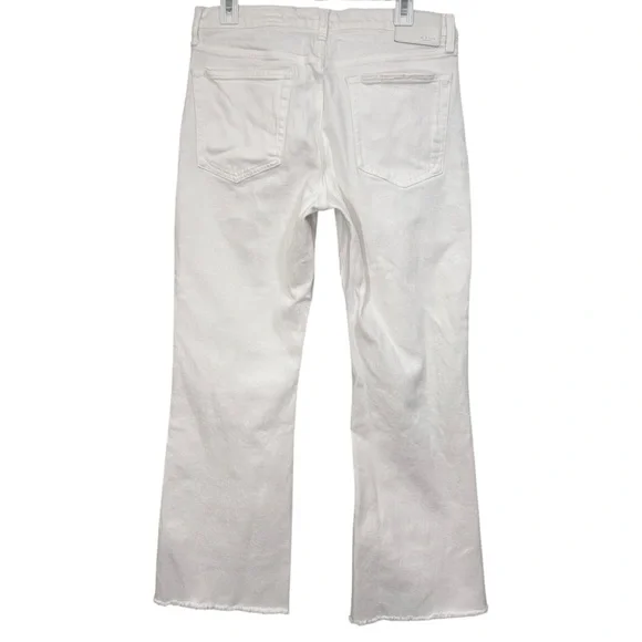 Rag & Bone White Peyton Midrise Bootcut in Optic White Denim Jeans Size 30 Women - Picture 12 of 15